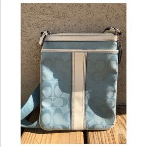 Baby Blue Crossbody Coach Purse